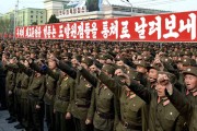 Mass Rally in Pyongyang Against South Korean President Lee Myung-bak